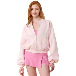 Blogilates Marshmallow Bomber Jacket - Size Medium - Light Pink